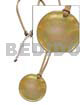 Round MOP 40mm On Leather