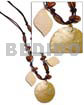 40mm Round MOP Wood Beads