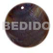 Round Tipay Shell Black Resin