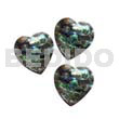 Heart Paua Abalone 15mm