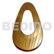 35mm Brownlip Teardrop Ring