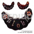 Handpainted 75mmx35mm Souvenir Black Tab
