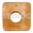 Square 35mm Orange Hammershell 10mm