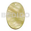 45mmx35mm Oval Yellow Hammershell