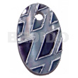 Handpainted And Colored Oval 30mmx20mm