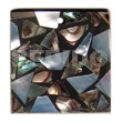 Flat Square Black Resin 30mmx30mm