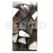 Flat 20mmx40mm Rectangle Black Resin
