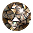 45mm Round Dome Black Resin
