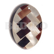 Oval 35mmx25mm Flat Resin Laminated