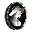 50mmx38mm Oval Pendant /elegant Hat