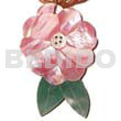 Inlaid Flower Leaf Hammershell 40mm