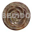 40mm Round Brownlip Rose Design