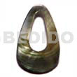 35mm Blacklip Teardrop Ring
