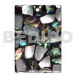 45mmx30mm Laminated Paua/kabibe Chips Shell