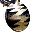 60mmx50mm Oval Black Resin Inlaid