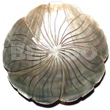 50mm Flower Blacklip Shell Groove