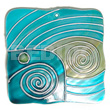 Handpainted And Colored Wavy Square