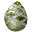 Handpainted And Colored Teardrop 58mmx48mm