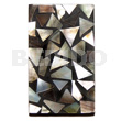 Flat 30mmx50mm Rectangle Black Resin