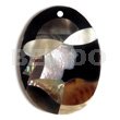 Oval 55mmx42mm Black Resin Inlaid