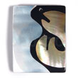 45mmx35mm Laminated Rectangular Brownlip/kabibe Shell