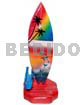 18.5inx3/14inx3.4in Handpainted Wood Removable Surfboard