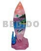 18.5inx3/14inx3.4in Handpainted Wood Removable Surfboard