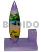 4inx3inx1.5in Handpainted Wood Surfboard Single