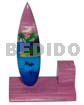 4inx3inx1.5in Handpainted Wood Surfboard Single