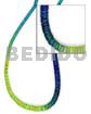 7-8mm Graduated Tie Dye Green/yellow