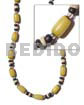 Yellow Buri Tube Black /bleach