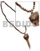 30mm Round Brownlip Feather Accent