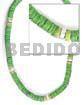 7-8mm Coco Heishe In Green