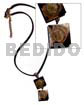 Leather Thong Dangling Double 15mmx15mm