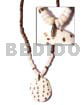 4-5 Coco Heishe Brown/rainbow Beads/