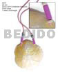 Pink Leather Thong 80mm MOP