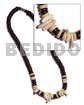 4-5mm Coco Pokalet. Black/bleach Shell