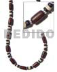 Dark Brown Buri Tube Black