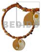 Robles Wood Beads Choker Wire