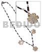 Black Cut Glass Beads In