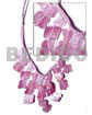 Subdued Pink Macrame Dyed Dangling