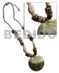 40mm Round Blacklip Pendant Blacklip