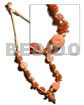 Orange Buri Seed Nuggets 7-8mm