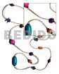Single Row Yellow Gold Glass