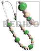 20mm Wrapped Wood Beads In
