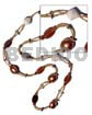 2 Layers Golden Glass Beads