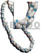 Twisted White Clam Aqua Blue