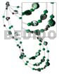 Floating Green Kabibe Shell Nuggets