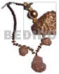 Brown Nat. Wood Beads 55mmx42mm