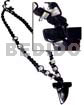 35mmx40mm Blacktab Shell Fang Pendant